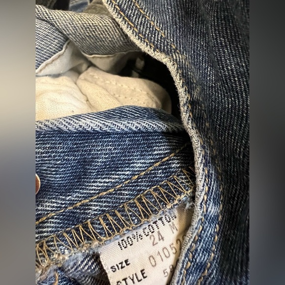 Vintage Baby Guess Jeans 100% cotton denim overalls baby size 24 months - Picture 3 of 6